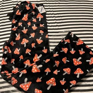 Rue21 comfy mushroom sleep pants.